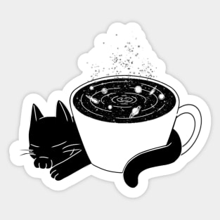 Space Kitty Tea Sticker